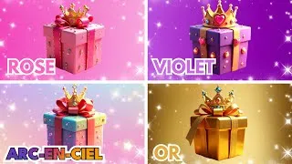 Miniature : Choisis Ton Cadeau 4 💗 💜 🌈 💛   Cadeau Surprise! 4 Boîtes Cadeaux 🎁  Quiz Cadeau