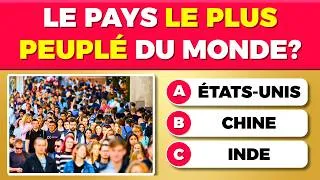 Miniature : Peux-tu obtenir au moins 30/50 à ce Quiz de Culture Générale ? 🤔🧠 Défi 50 Questions 📚