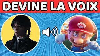 Miniature : Devine les personnages à partir de leur VOIX 🔊 | Mercredi, Mario, Disney