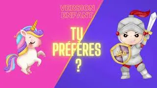Miniature : Tu préfères ? Défis fous pour enfants 🤪🦄🍭