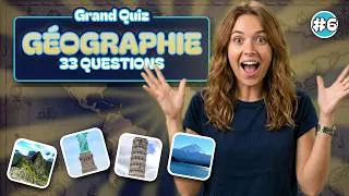 Miniature : QUIZ GÉOGRAPHIE 🌍 33 Questions | Le sans-faute est presque impossible