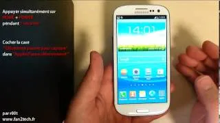 Miniature : Comment faire une capture d'écran / Screenshot sur un Samsung Galaxy S 3/ S III