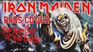 Miniature : IRON MAIDEN - The Number Of The Beast  - BASS COVER with Bass Backing Track