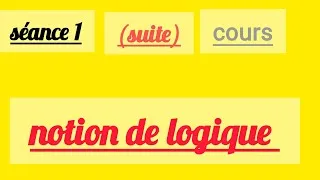 Miniature : notion de logique suite séance 1