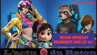 Miniature : L'Actu du Raton (6 au 12 juillet) + Message Important + Planning des lives