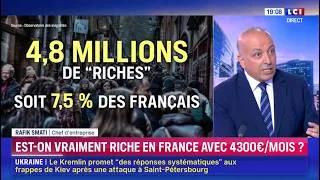 Miniature : On serait riche à partir de 4300 euros par mois ? Du grand n’importe quoi ! - RAFIK SMATI