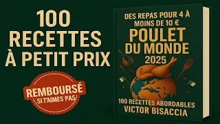 Miniature : 🍗 100 RECETTES POUR 10€ ! | Ce livre va te faire voyager sans te ruiner 🌍📘