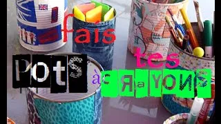 Miniature : #DIY | Pot à crayons avec des boites de conserves | @kaevinbooks