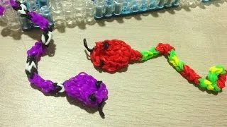 Miniature : Tuto Loom Bands Serpent Facile Français DIY / Tutorial Loom Bands Snake Easy DIY