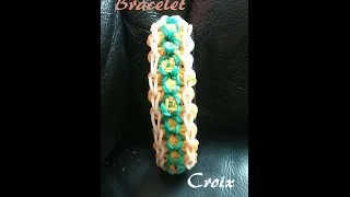 Miniature : Bracelet croix Rainbow loom® Tutoriel Français (Niveau Intermédiaire)