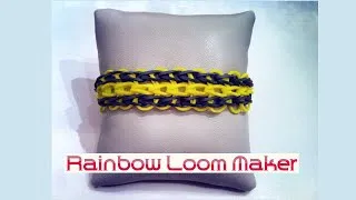 Miniature : TUTO FR/EN ! Rainbow loom bracelet triple model