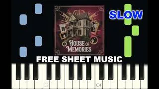 Miniature : HOUSE OF MEMORIES, Panic! at the Disco, SLOW Piano tutorial with FREE Sheet Music (pdf)
