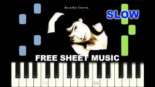 Miniature : SLOW piano tutorial "PROMISE ME" by Beverley Craven, wityh FREE Sheet Music (pdf)