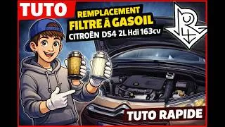 Miniature : TUTO Remplacement Filtre à GASOIL - Citroën DS4 2L Hdi 163cv