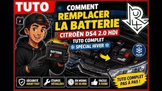 Miniature : 🔋 Comment Remplacer la Batterie sur une Citroën DS4 2.0 HDI (TUTO COMPLET Spécial Hiver) ❄️