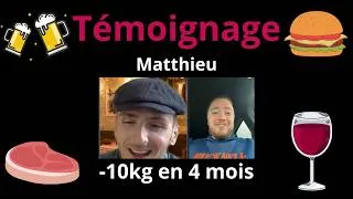 Miniature : Témoignage Matthieu commercial, -10kg en 4 mois