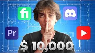 Miniature : Mon plan pour gagner 10k/mois avec le Montage Vidéo