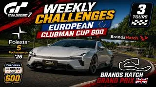Miniature : [GRAN TURISMO 7] WEEKLY CHALLENGES EUROPEAN CLUMAN CUP 600 EN POLESTAR 5 4K60 [FR] (PS5)