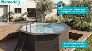 Miniature : Piscine Composite Gré Avantgarde (Ø 4,10 m) | Le luxe sans entretien ! 🏊‍♂️💎