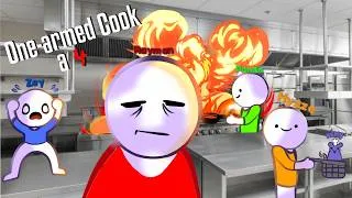 Miniature : 4 Idiots dans une cuisine....(One Armed cook)