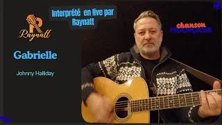 Miniature : Gabrielle / live cover guitar acoustic / Johnny Halliday