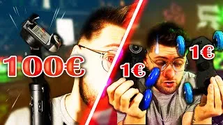 Miniature : STABILISATEUR WISH A 1€ VS STABILISATEUR A 100€! (j'ai tout cassé) - ISteady V2 Hohem!