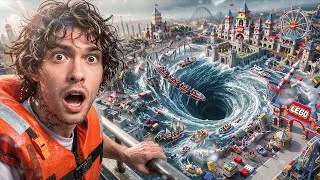 Miniature : DÉTRUIRE un Parc D'attraction en LEGO avec des CATASTROPHES NATURELLES