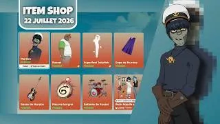 Miniature : BOUTIQUE FORTNITE DU 22 JUILLET 2026 // LE RETOUR DE LA COLLAB GORILLAZ 🤩