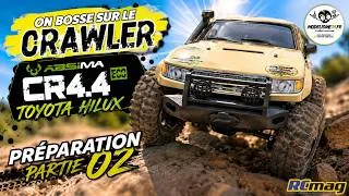 Miniature : Suite de la petite préparation du crawler CR4.4 eco Toyota Hilux - Partie 02