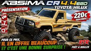 Miniature : Découverte du Crawler RTR Absima CR4.4 eco Toyota Hilux à 220 euros. Une très bonne surprise !