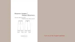 Miniature : Harper bloomers – Step-by-step sewing tutorial / Tutoriel couture pas à pas