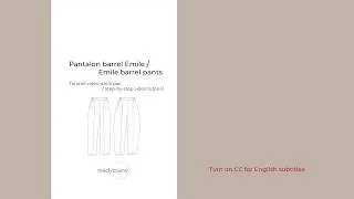 Miniature : Emile barrel pants – Sewing Tutorial | Pants Sewing Pattern Sew Along