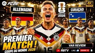 Miniature : FC 26 | 🔥 ALLEMAGNE 🇩🇪 VS CURAÇAO 🇨🇼 — LE CHOC INATTENDU DE LA COUPE DU MONDE 2026 ! 🔥