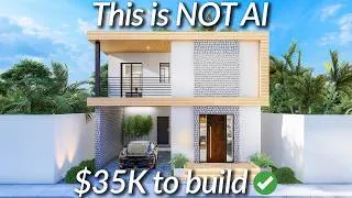 Miniature : You Won’t Believe This 8×8m 2-Story House | 3 Bedrooms, 2 Baths