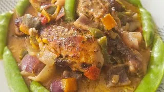 Miniature : 236: Poulet savoureux au four avec moutarde, petits pois et oignon 🔥. 