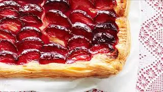 Miniature : Tarte aux prunes rapide | Recette gourmande