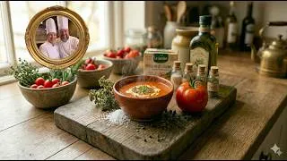Miniature : Recette de Crème (velouté )de tomates de Maman facile et rapide