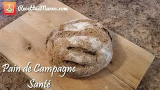 Miniature : Recette Pain de Campagne Santé SANS pétrissage