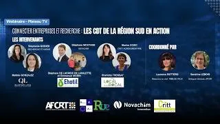 Miniature : Webinaire CDT Région Sud – Innovation collaborative entre recherche et entreprises