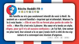 Miniature : Ma famille ne m'a pas seulement interdit de venir à Noël. Ils avaient un « accord familial » imprimé