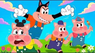 Miniature : Les 3 Petits Cochons et le Grand Méchant Loup | Conte + Chansons | 30 Min d'Histoires pour Enfants 🐷