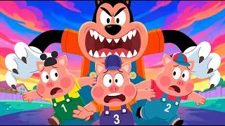 Miniature : 🐺 3 Little Pigs & The Big Bad Wolf | Classic Fairy Tales & Cartoons for Kids (33 Min)