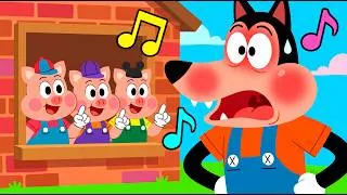 Miniature : Os Três Porquinhos 🐷 História Completa + MÚSICA NOVA do Lobo | Músicas Infantis