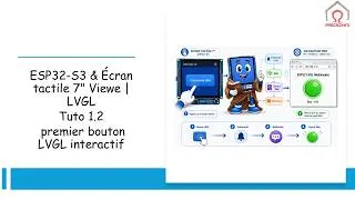 Miniature : ESP32-S3 & Écran tactile 7" Viewe | LVGL Tuto 1.2 : premier bouton LVGL interactif