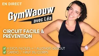 Miniature : 💪 Circuit Facile & Prévention | GymWaouw 8H avec Léa