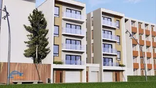 Miniature : Rendu réaliste d'une villa 4 étages au Gabon à libreville