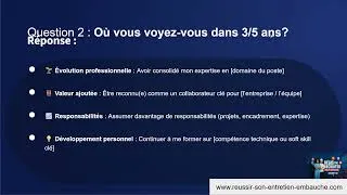 Miniature : Question Où vous voyez vous dans 3 5 ans?✅
