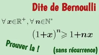 Miniature : Preuve de l’inégalité de Bernoulli.
