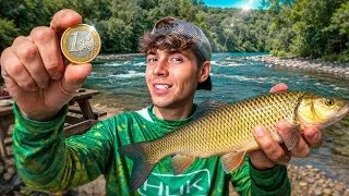 Miniature : 1€ par POISSON : J'ai 12h pour MÉRITER mon Repas en PÊCHANT !!