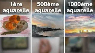Miniature : 3 leçons après 1000 aquarelles peintes sans tuto